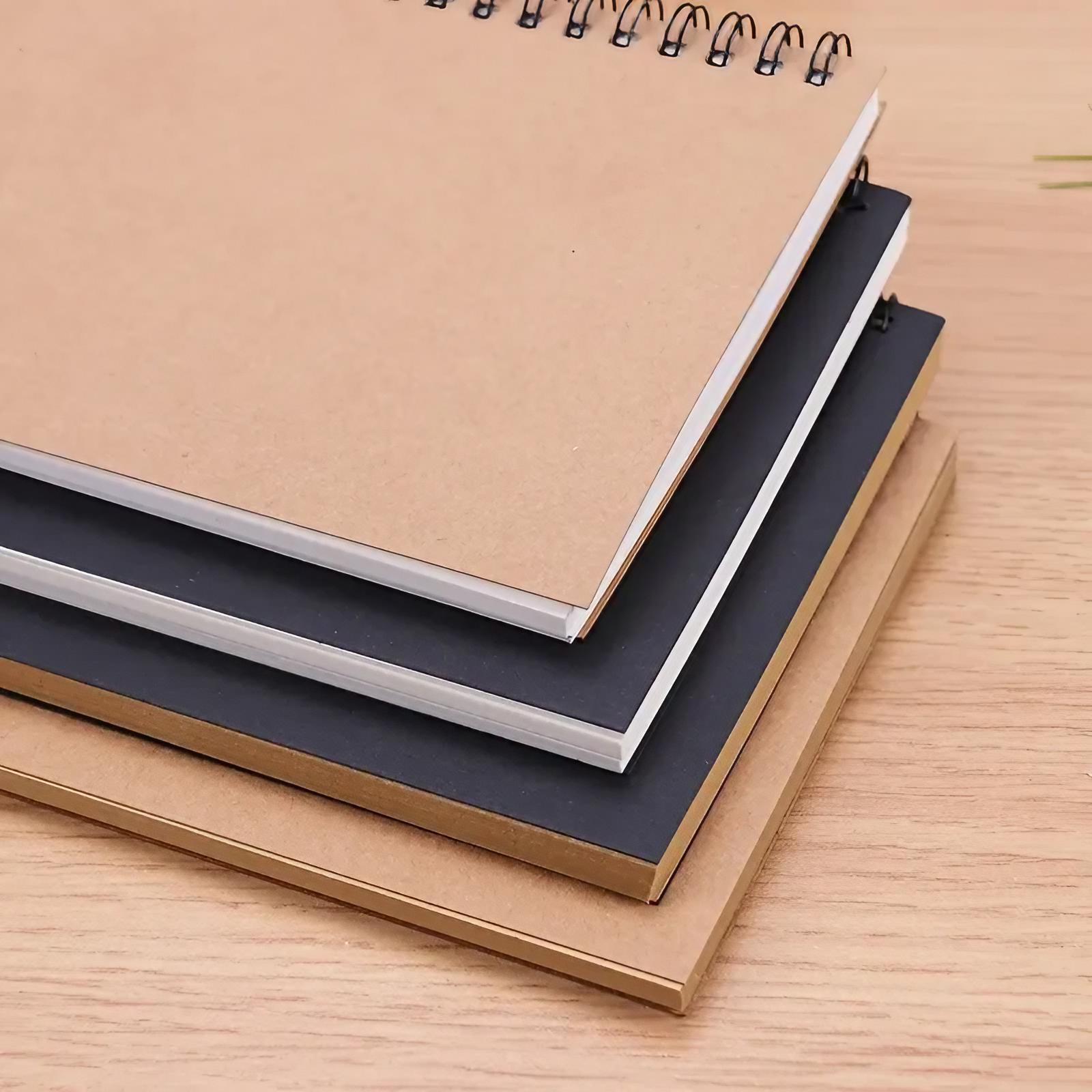 Spiral Notebook, 1 Count Blank Sketchbook Pad, Unlined Paper Notepad for Writing, Planning, Drawing and Journal Refill