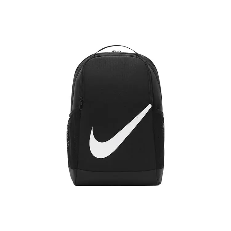 Nike Brasilia Casual Sport Zippered Backpack for Men, Polyester, Black
