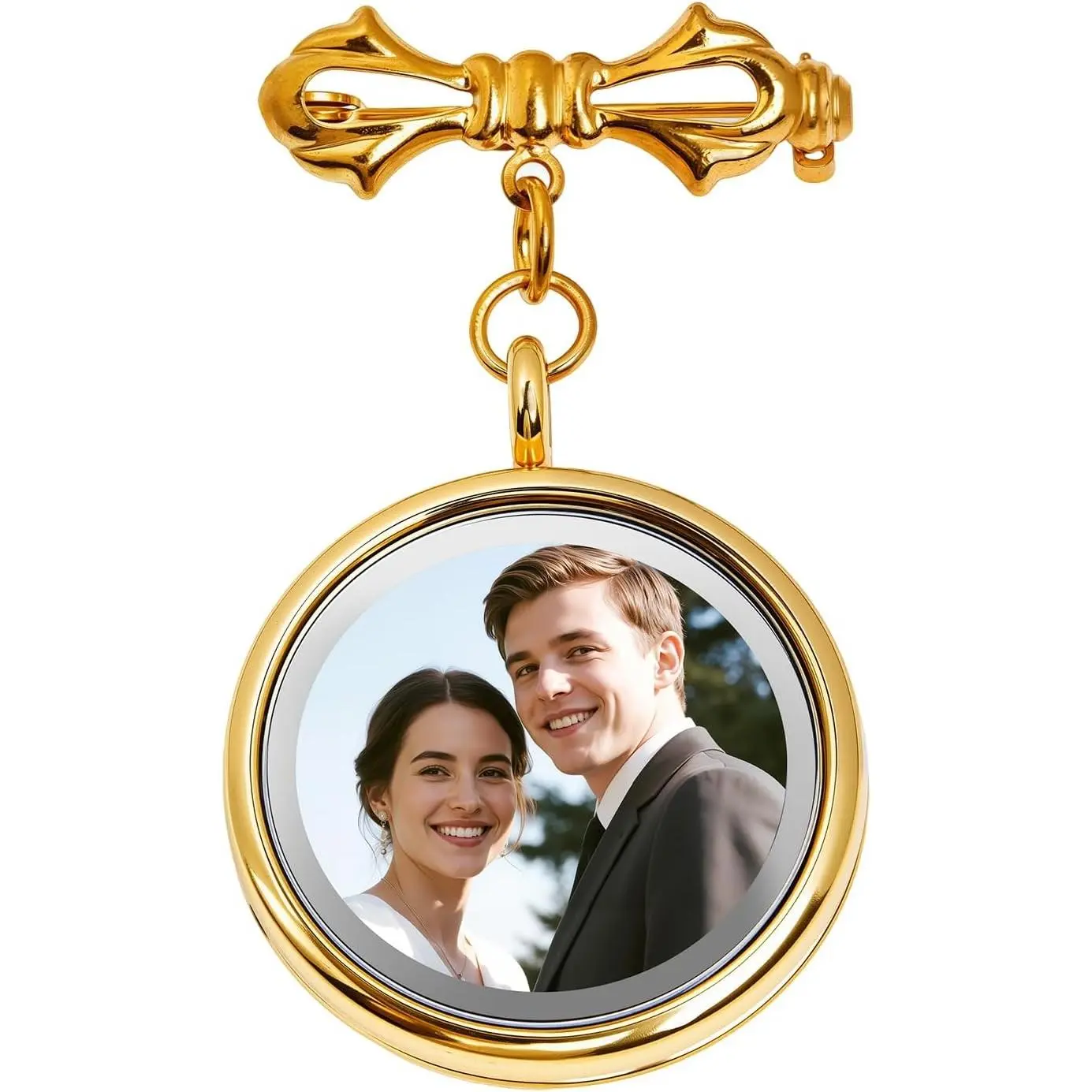 Wedding Bouquet Photo Charms DIY Pin Brooch Making Kit Bouquet Picture Charm for Wedding Memory Friend Graduation Gift