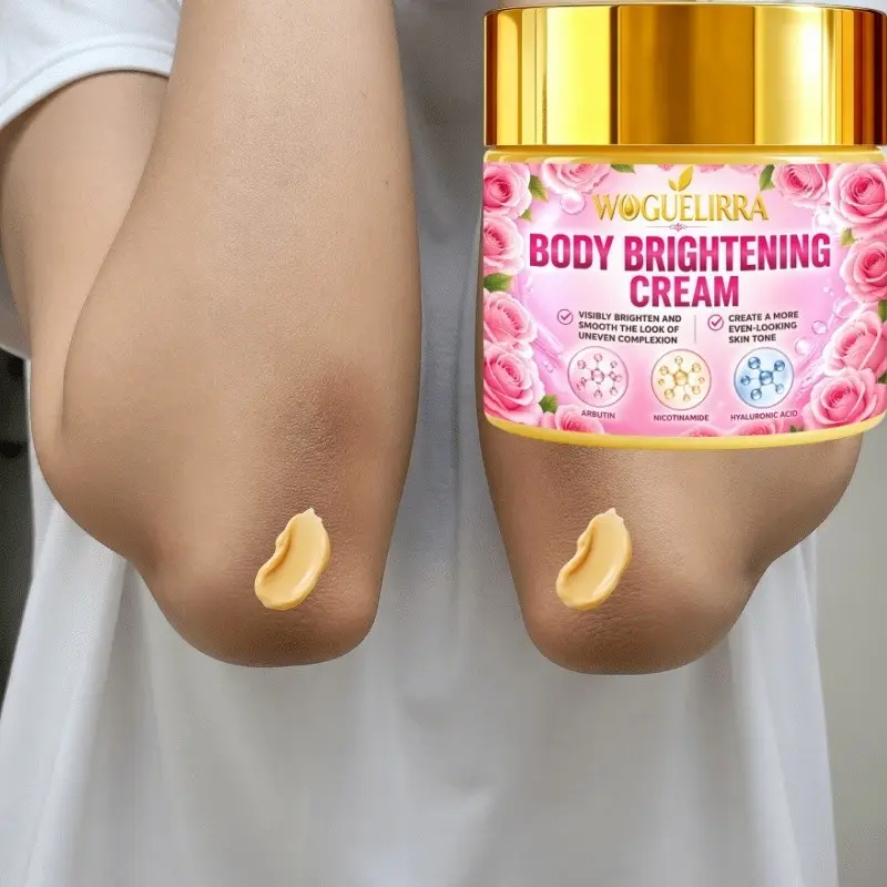 1pc Korean Skincare Vitamin C Hyaluronic Acid Arbutin Brightening Moisturizing Cream, Dark Spot Fade, Body Lotion, Hydrating Nourishing, Skin Tone Evenout