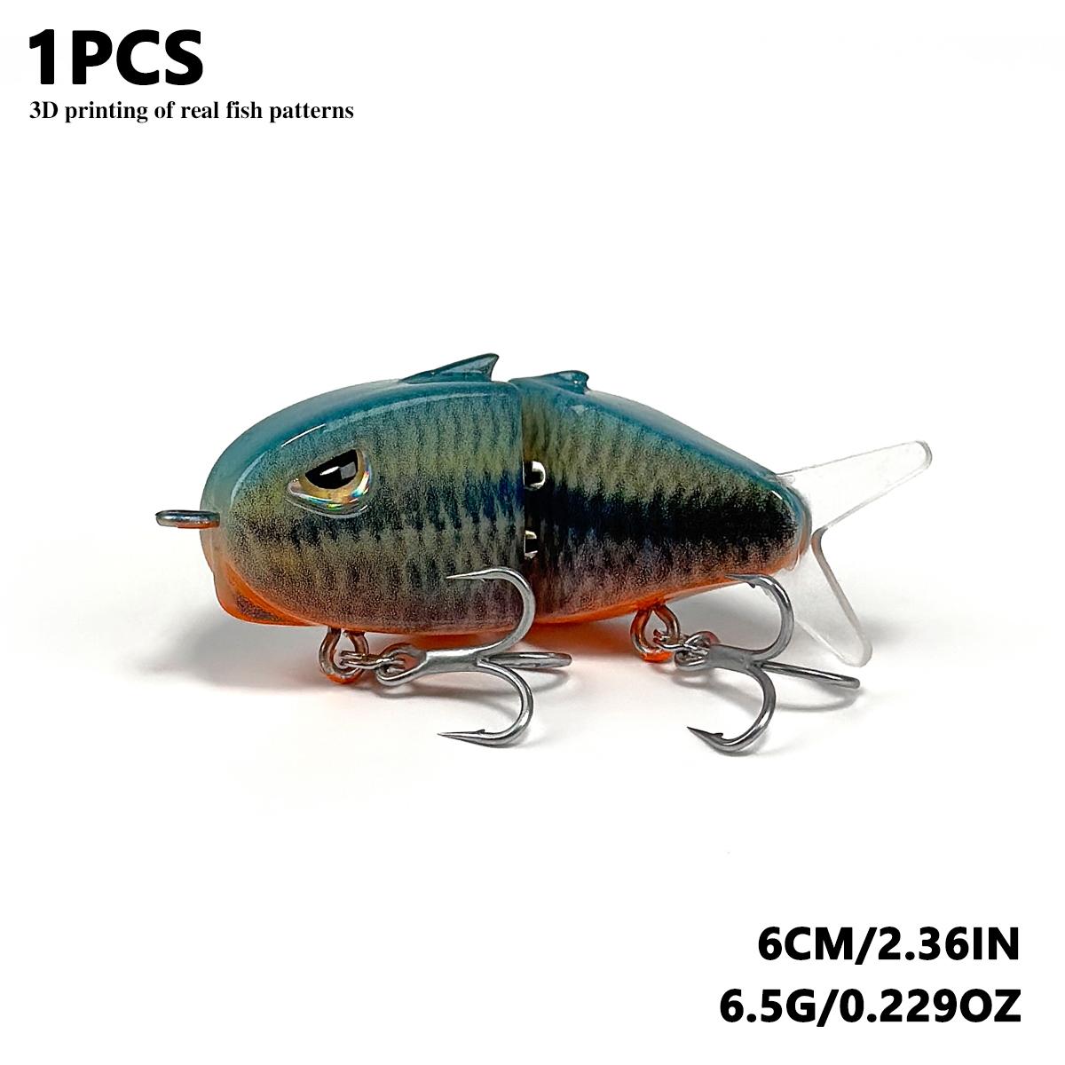 3D Printed Realistic Fish Lure with Dual Hooks, Slow Sinking Bait for Bass  Trout Catfish, Bfs System Fishing Gear, Fishing Accessories, Artificial  Fishing Lure, Fishing Tackle - TikTok Shop