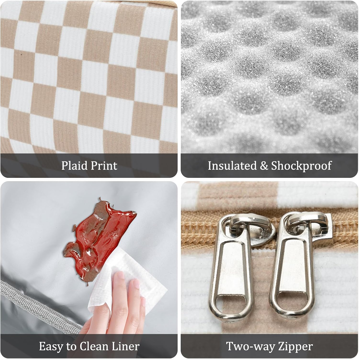 11L Water Resistant Insulated Lunch Tote Bag Portable Cooler for Women Men Work Picnic and Camping Essentials