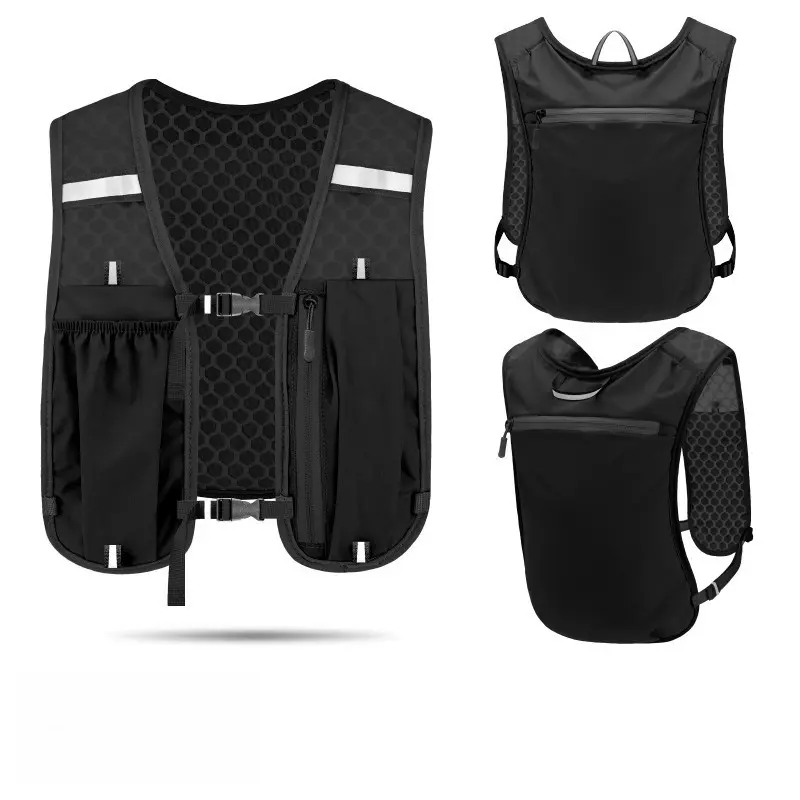 Outdoor Functional Sports Vest Pack - Breathable Cycling & Running Gear with Water Bottle & Phone Storage, Holds Phone, Holds Water Bottle & Phone