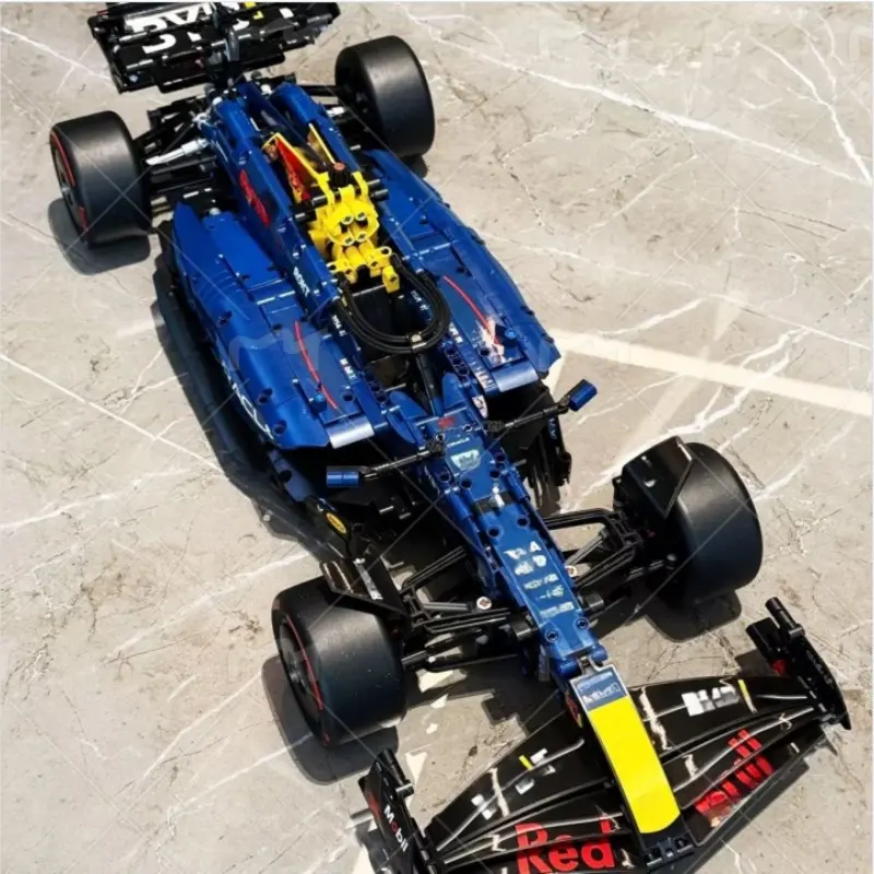 Building block model toy, Red Bull F1 series racing car model race car building blocks with 1639 pieces, suitable as a birthday gift for boys