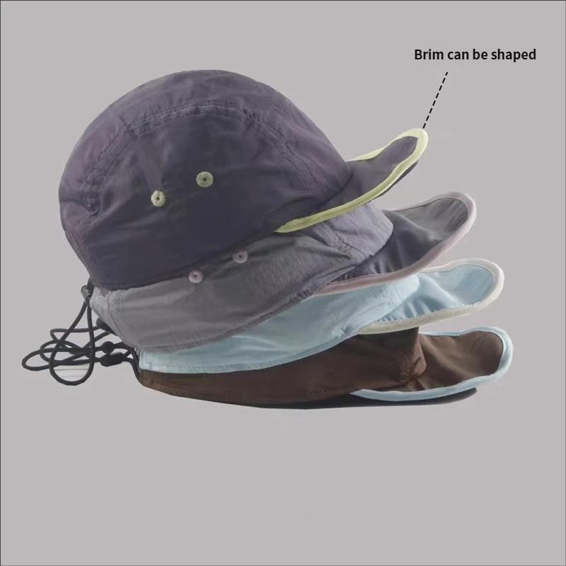 5 Panel Cap Quick Dry Lightweight Breathable Hat Adjustable Running Cap for Men Women Outdoor Hiking Cycling Travel Summer Sun Hat