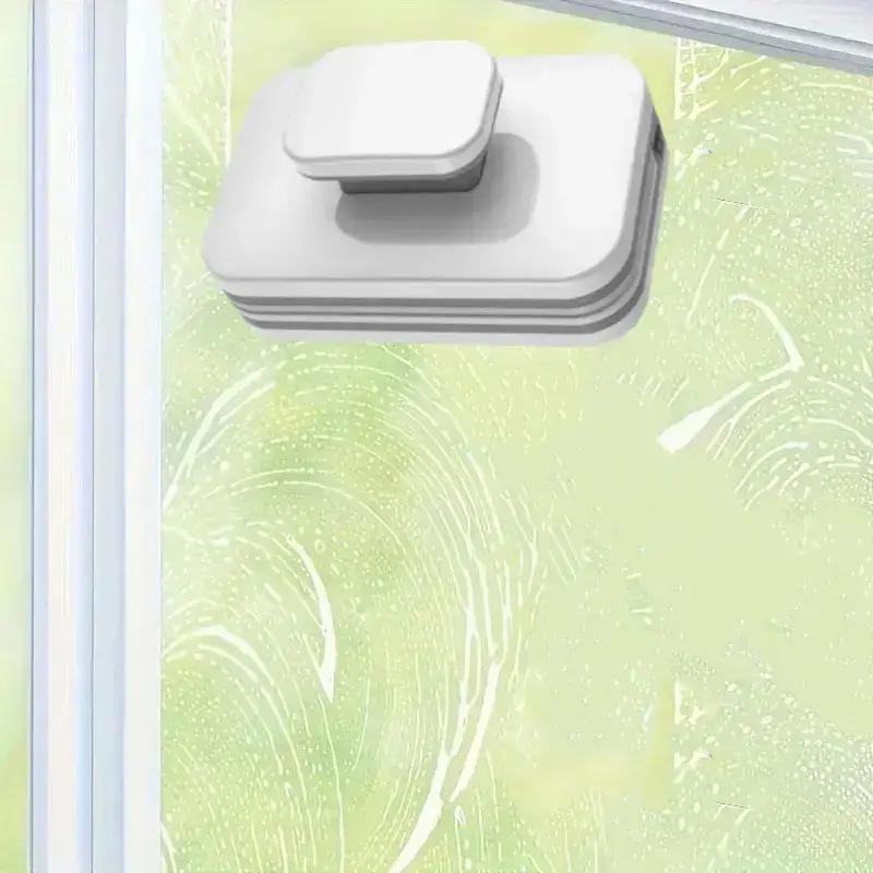 Magnetic Window Cleaner for Single Pane Glass, Handheld No Battery Required Strong Magnetic Adsorption for High-Rise & Home Windows