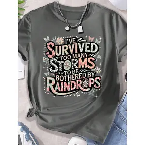 EMERY ROSE Too Many Storms Plus Size Short Sleeved T Shirts