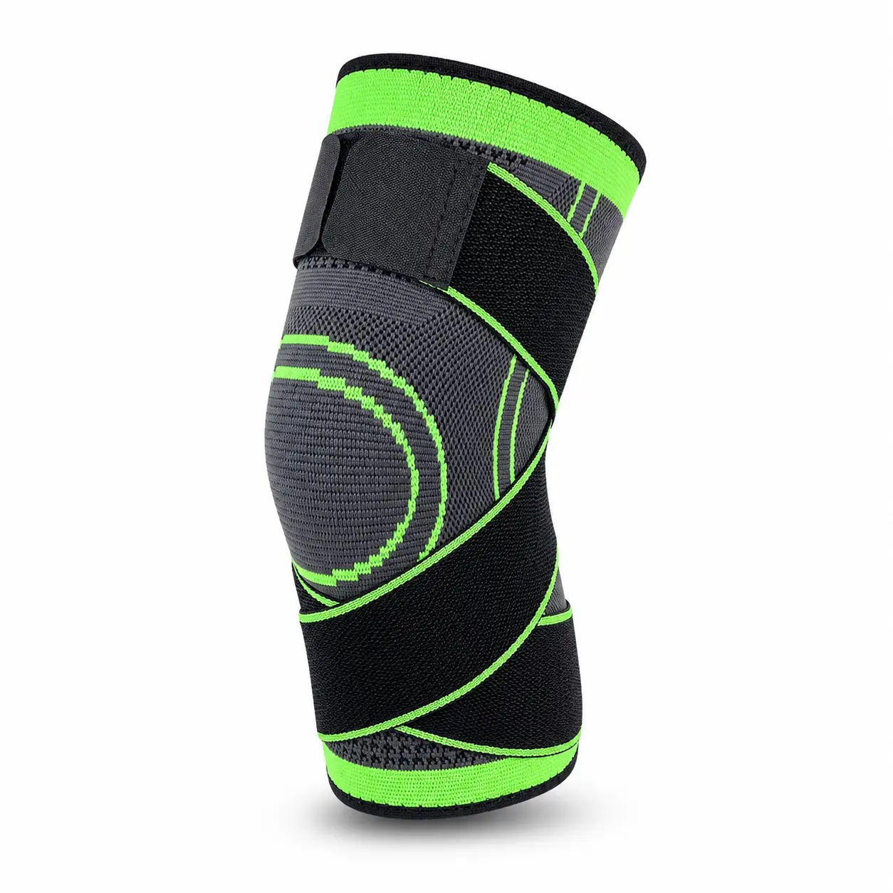 Knee Brace  Sleeve with Adjustable Strap, Breathable Knee Support for Running, Workout, Basketball, Gym & Daily Sports Protection