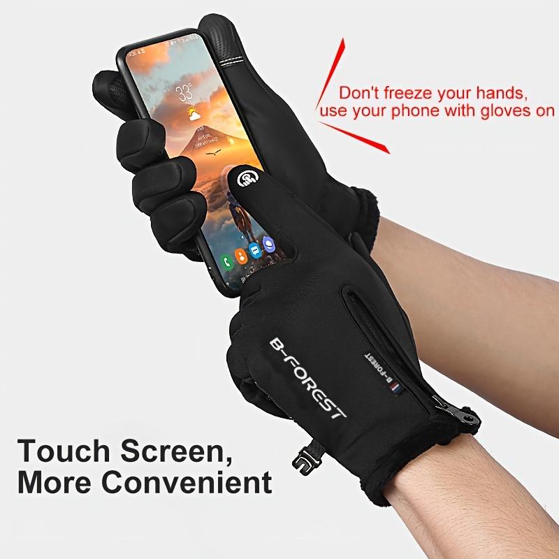 Heated Winter Gloves with Touch Screen Capability - Designed to Be Windproof And Warm, for Skiing And Cycling. These Outdoor Sports Gloves Are Anti-Slip And Shock-Absorbing, Ideal for Both Men And Women During The Fall Touchscreen Multi-Temperature wind