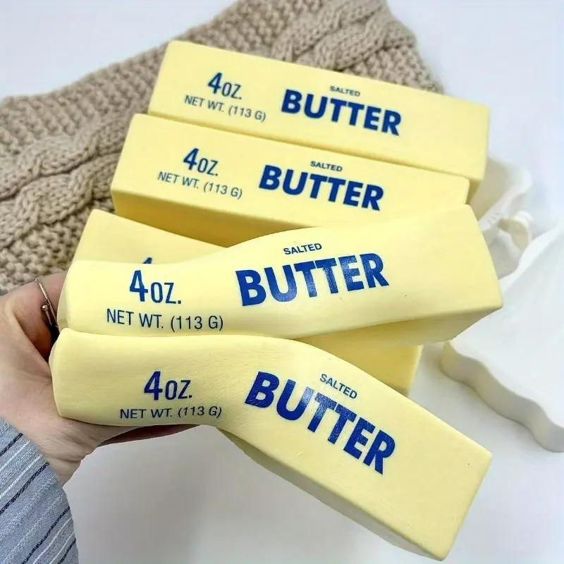 2Pcs Super Soft Squishy Butter Stick Stress Toy| Slow Rising Sensory Fidget, Non-Toxic, Perfect Easter Gifts & Party Favors for Teens