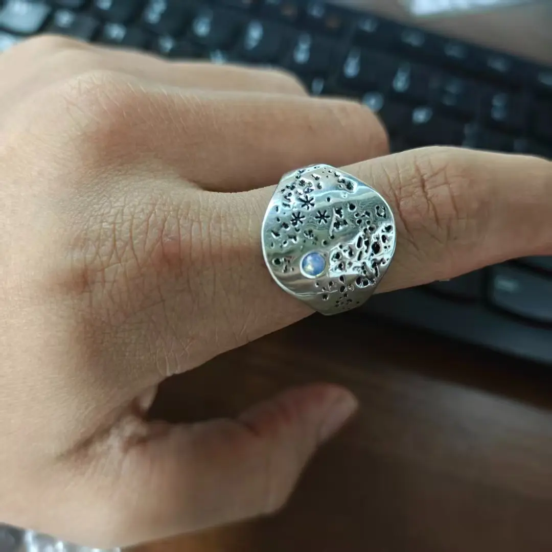 Galaxy Ring Twelve Zodiac Design, Elegant Silver Color Ring, Perfect for Parties, Daily Wear, Holiday Gifts, All Seasons, Beautiful Rings