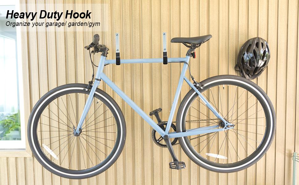 Heavy Duty Steel Hooks,Garage Storage Utility Hooks,Heavy Duty Tool Organizer,Steel Wall Mount Hook, Hose Hanger, Garage Garden Hooks (2)