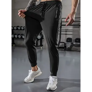 Men's Stretch Jogger Pants - Comfort Pocket Drawstring Waist Casual Outdoor Trousers, must have item, wardrobe staple, trendy style, everyday wear, essential piece, wardrobe essential, must have piece