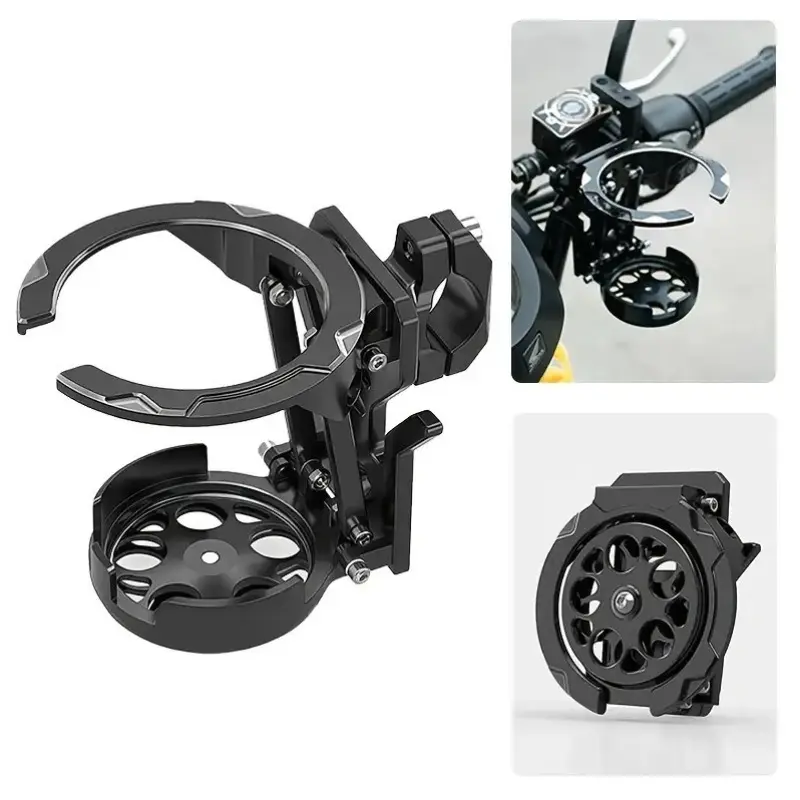 Bicycle Electric Bike Water Cup Holder, Universal Fixed Beverage Rack, Cycling Handlebar Mount, Secure Drink Placement, Easy Installation