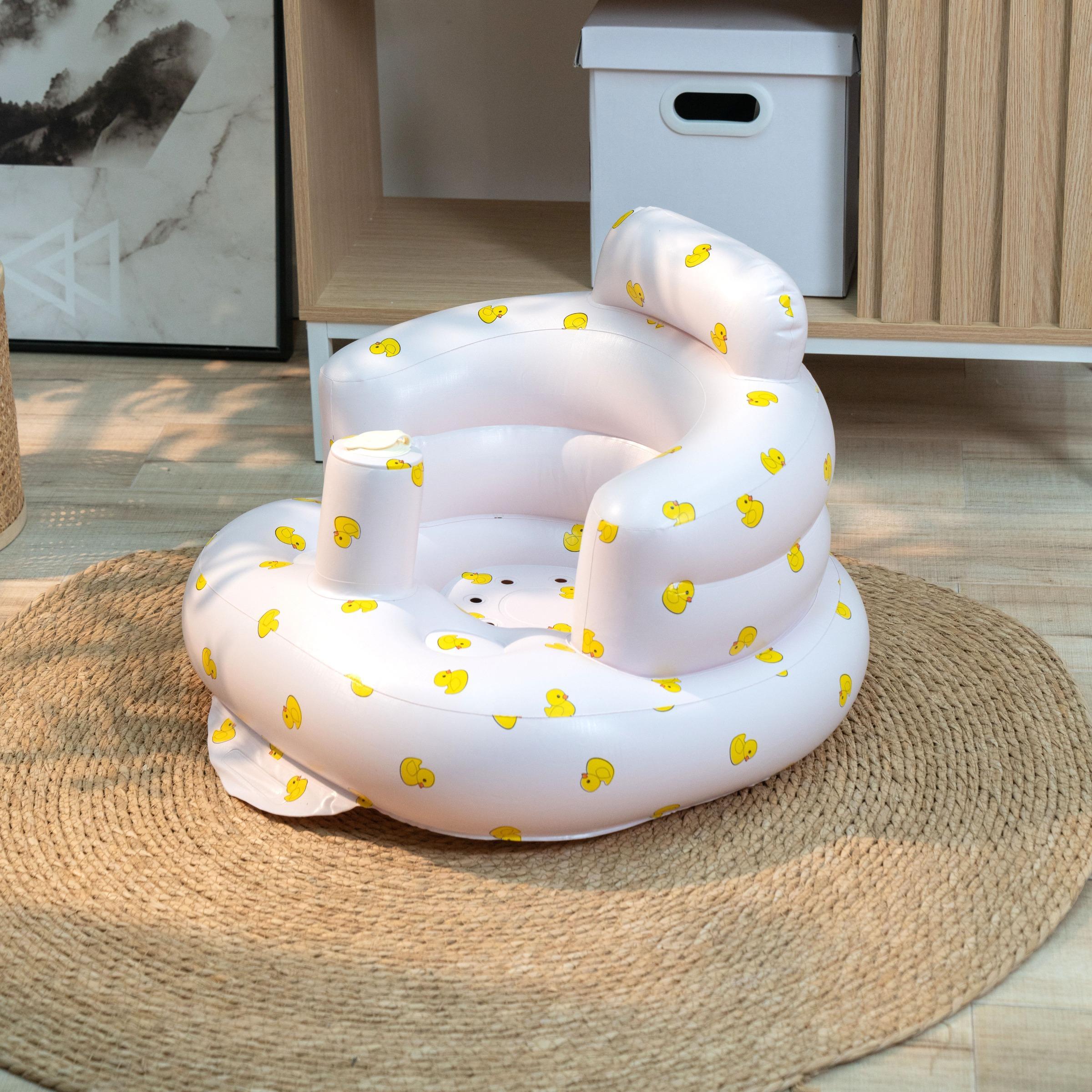 Inflatable Baby Seat, Portable Inflatable Baby Chair with Back Support, Comfortable Seat for Newborns to Toddlers, Infant Lounger Seat, Baby Furniture for Home and Outdoor, Nursery Chair