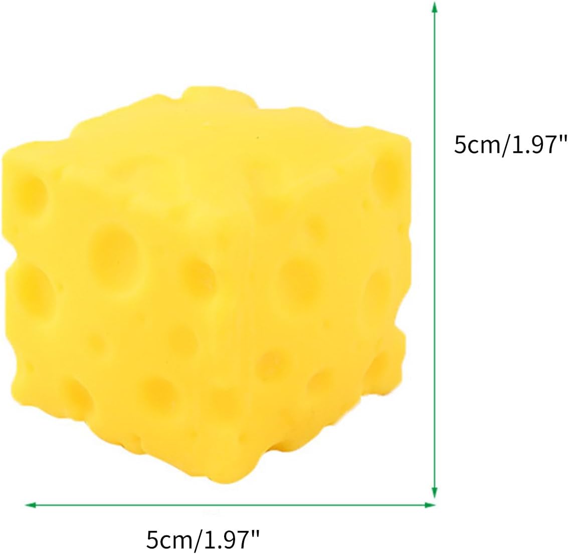 Cheese Squashy Toy, Soft Novelty Squeeze Toy, Rebounding Sensory Toy Helps Relax & Focus, Sensory Cheese for Kids & Adults, TPR Material Food Theme Cheese Cubes Stress Balls for Adults
