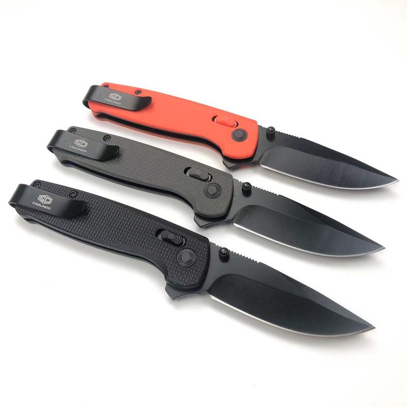 EDC Folding Utility Otf Knife with Pocket Clip, Sharp Stainless Steel Blade, Lightweight Plastic Handle Tactical Pocket Knives EDC Tools For Outdoor Camping Fishing Kitchen Daily Use Survival Gear