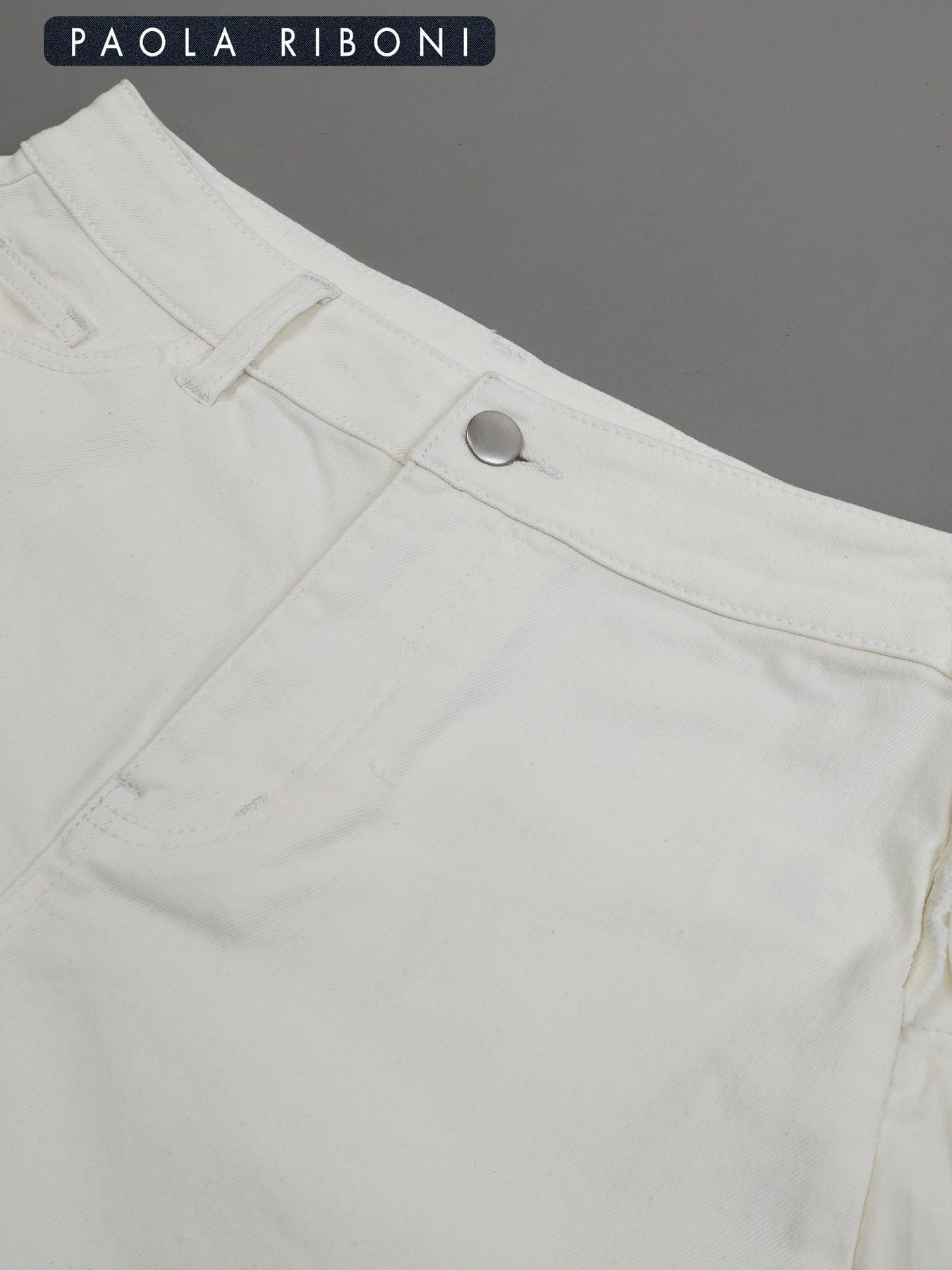 Women's Plain Denim Shorts, Asymmetrical Hem Button Pocket Jeans Skort, Casual High Waist Jeans Shorts for Summer, Summer Clothes Bottoms