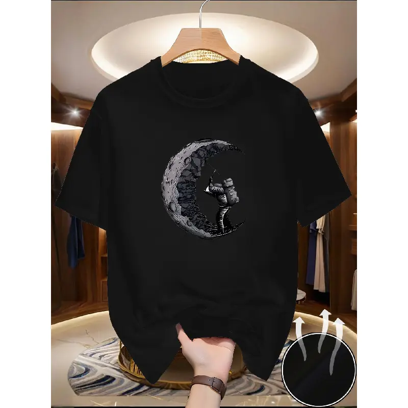 Large Size Breathable Cute T Shirt Multi Layer Appearance Quick Drying Casual Tee For Women Men Soft Fabric Summer Daily Fashion Oversized Top,Gold,Monaco,streetwear,t-shirt,Versatile,Vintage,Men's,Festive,Round,Family,Moisture,Christmas,Bot,s,comfo,,xmas