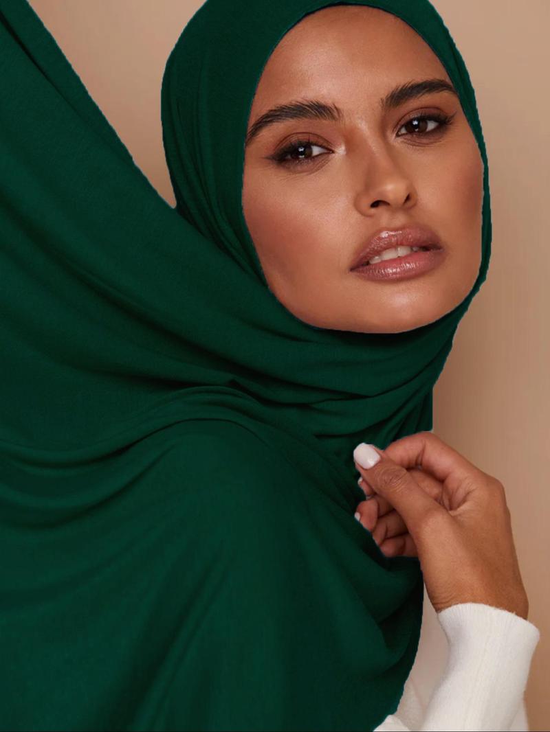 Women's Solid Color Khimar, Modest Casual Soft Comfortable Hijab for Daily Wear, Women's Islamic Clothing for All Seasons, Modesty