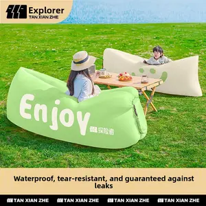 Explorer Outdoor Inflatable Sofa Camping Equipment Music Festival Lazy Air Single Portable Camping Air Bed