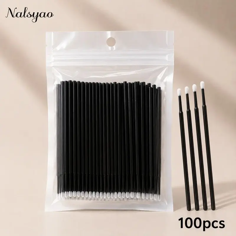 Disposable Micro Lash Brushes, Versatile for Mascara Application, Lash Extension and Gentle Removing. Fine Tips for Precise Brushing and Cleaning. Hygienic and Easy to Use, Essential for Makeup Artists and Lash Technicians.