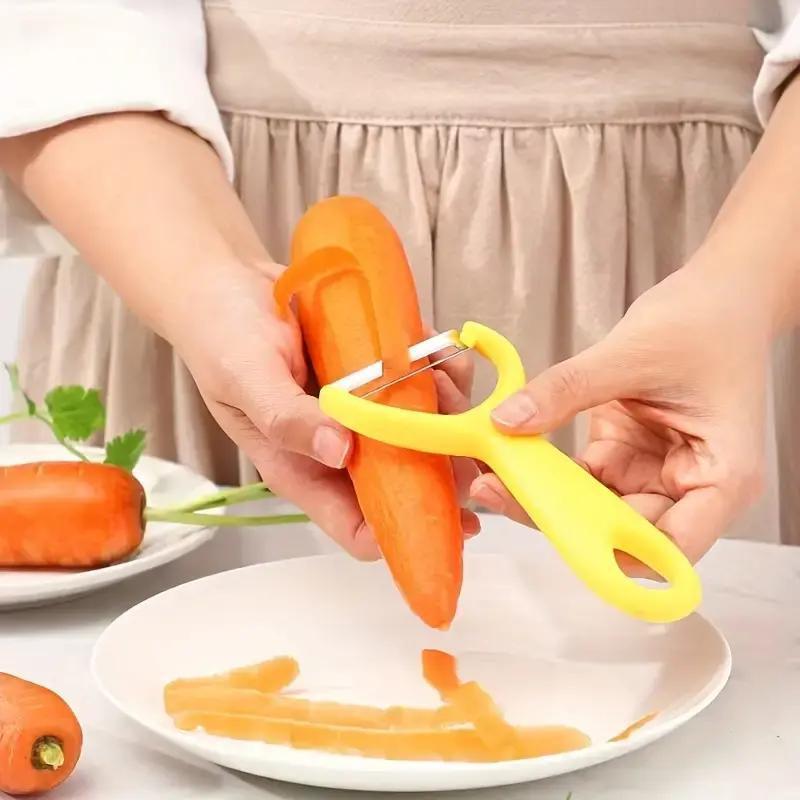 Stainless Steel Peeler Set, 3 Counts/set Multifunctional I & Y Shape Peeler for Fruits, Vegetables, Potato Peeler, Vegetable Cutter, Vegetable Cutting Slicer, Vegetable Peelers For Kitchen, Kitchen & Gadgets, Kitchenware
