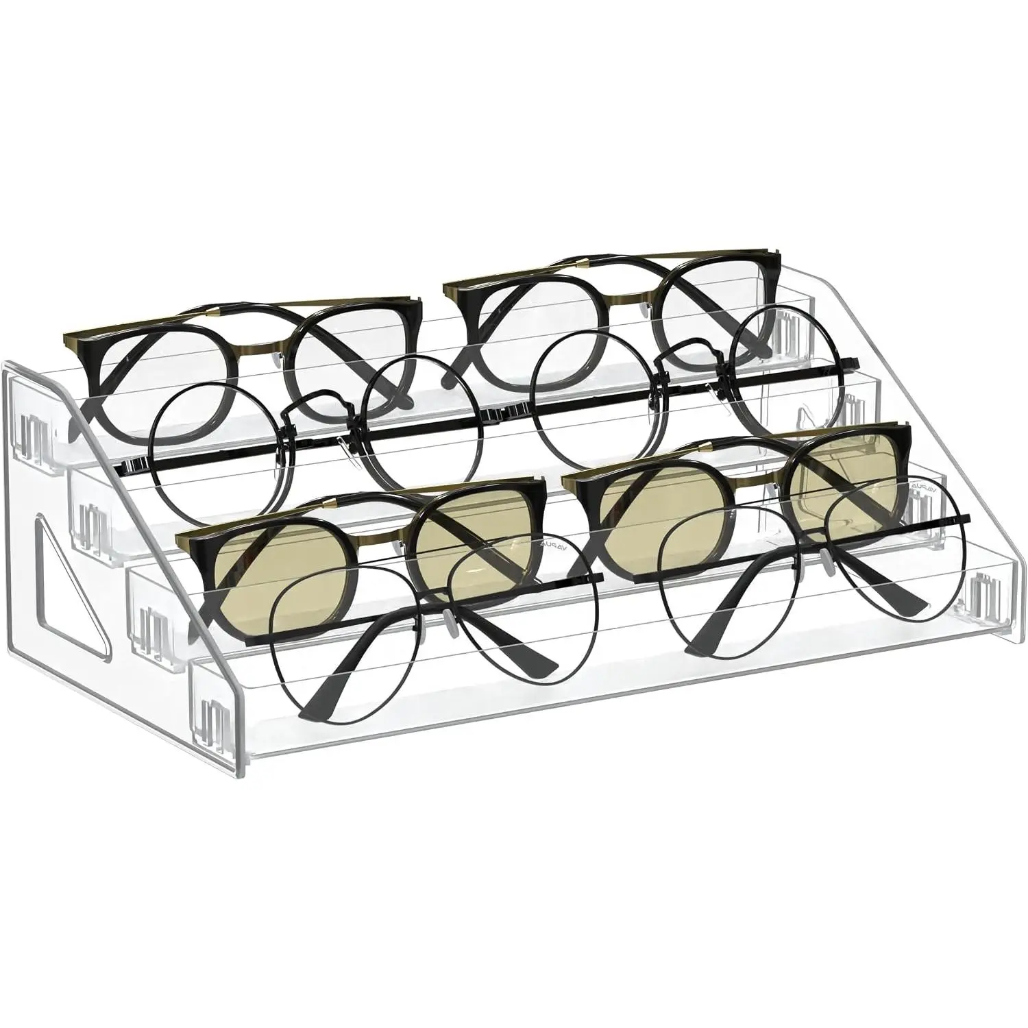 Sunglasses Organizer - Clear Eyeglasses Display - Eyeglasses Storage - Essential Oils Holder(4 Layer)