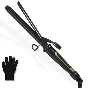 1 Inch Ceramic Barrel Curling Iron, Instant Heat Up to 450°F, Hair Waving Styling Tool for Women with Medium & Long Hair