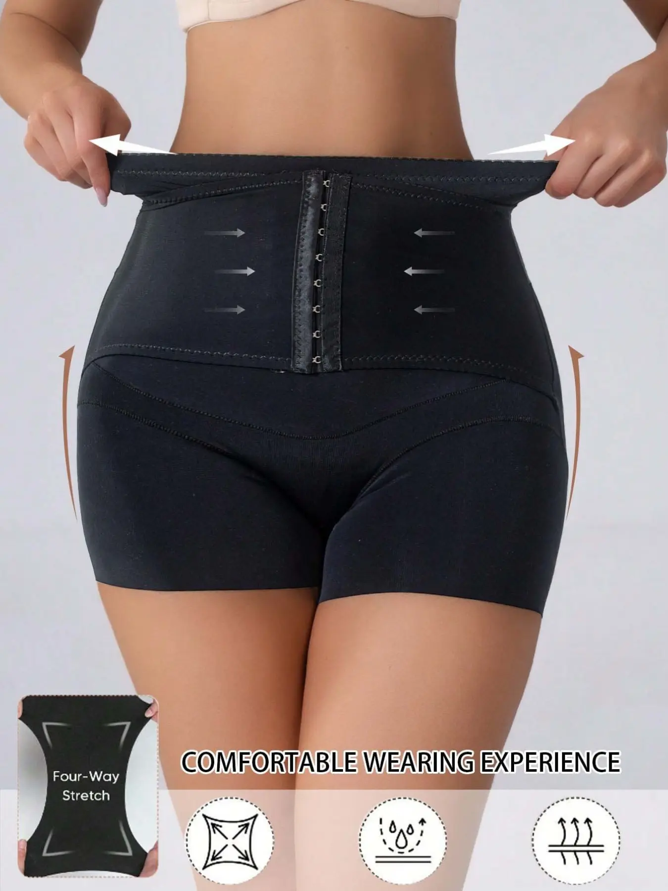 Women's Belly Control Panties, Seamless Smooth High Waisted Shapewear, Three Row Buckle Body Sculpting Shorts, Strong Tummy Control&Butt Lift,Slimming Waist Trainer, Flat Butt Lifter