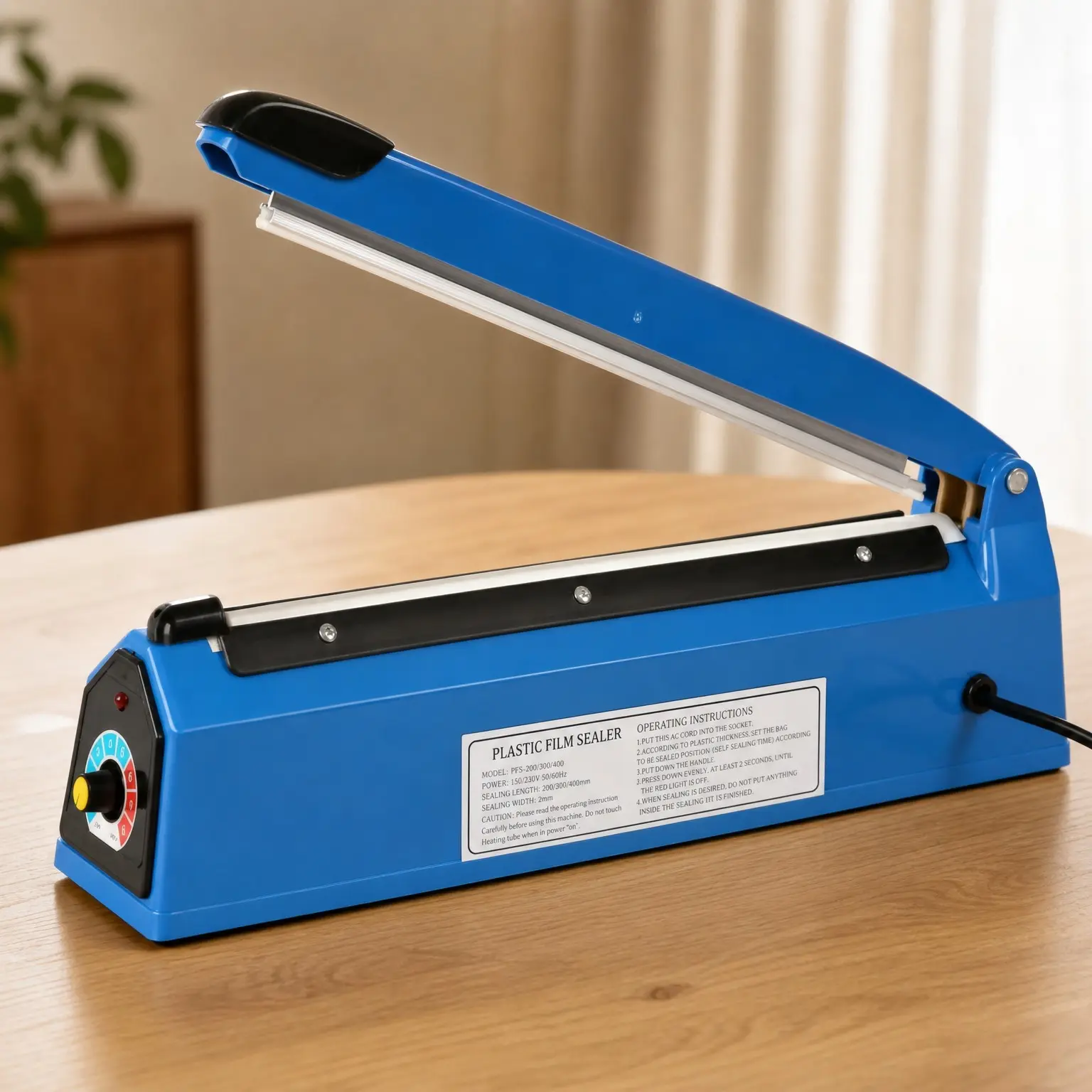 12 Inch Manual Impulse Heat Sealer for PE PP Plastic Bags with Extra Replacement Element GripGift