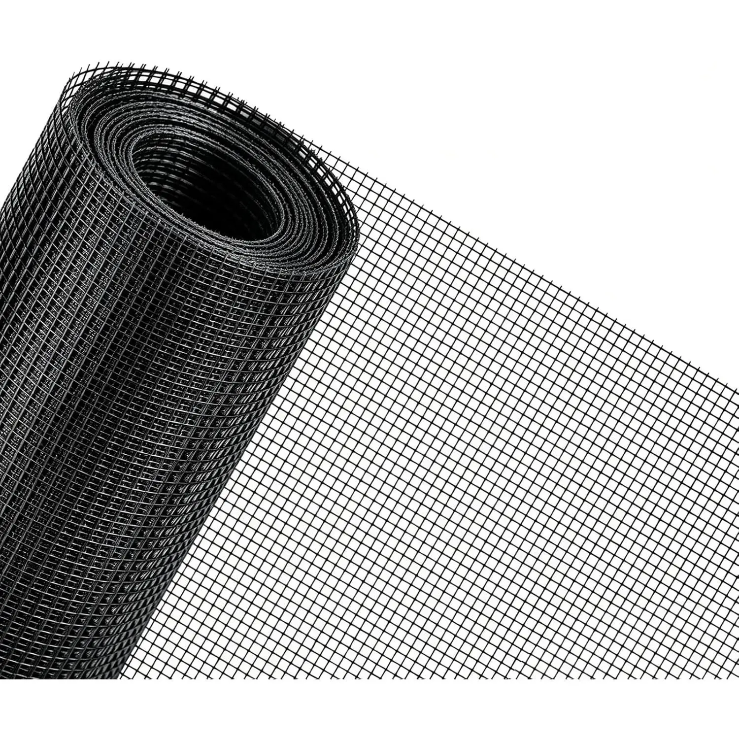 48x102 Inch Window Screen , DIY Adjustable -Proof Patio Screen, Anti-Mosquito Window Screen Mesh for Porch and Sliding Doors (Black)