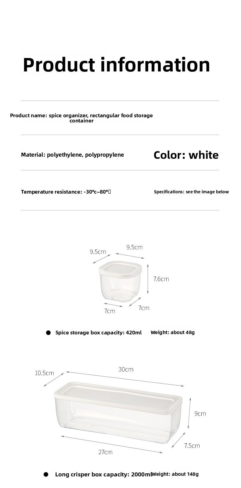 FaSoLa Refrigerator Storage Box for Scallions, Green Onions, and Coriander, Specialized Fresh-Keeping Box, Kitchen Food-Grade Sealed Box for Scallions, Ginger, and Garlic