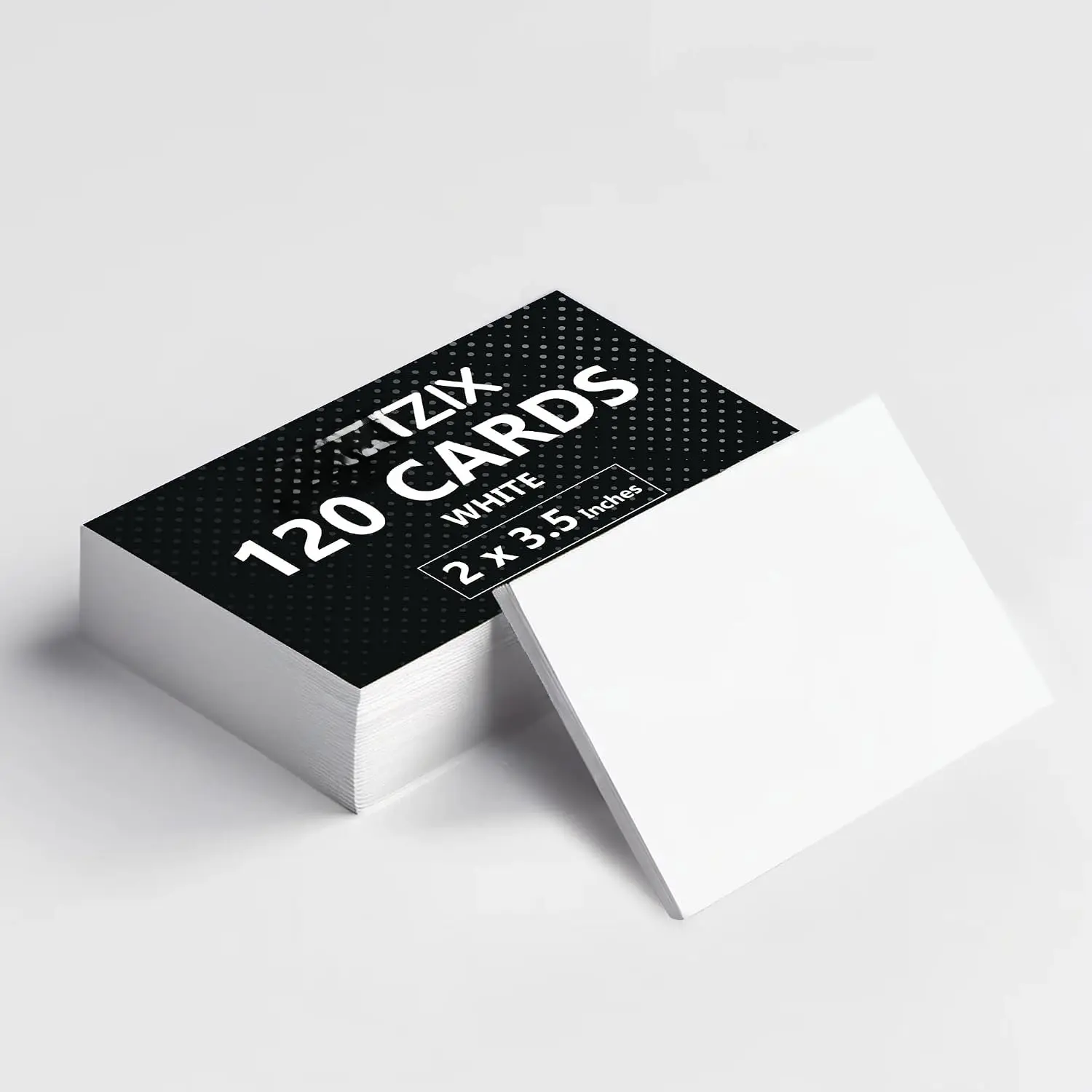 120 Pack Printable Blank Business Cards 2x3.5" White Heavyweight Cardstock 80lb/220GSM Thick Paper- Small Index Cards, Note Cards for Study, Invitations,  Tags, DIY Crafts, Thankyou Inserts
