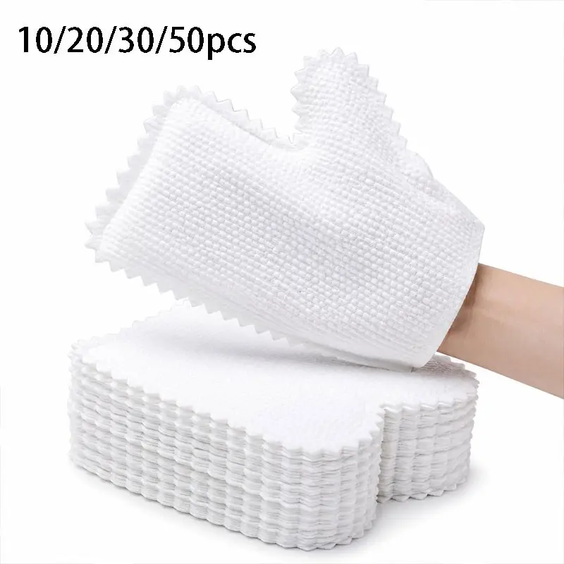Reusable Microfiber Dusting Gloves, Wet Dry Dual Use Cleaning Gloves for Kitchen, Bathroom, Furniture, Glass, Windows, Car Interior