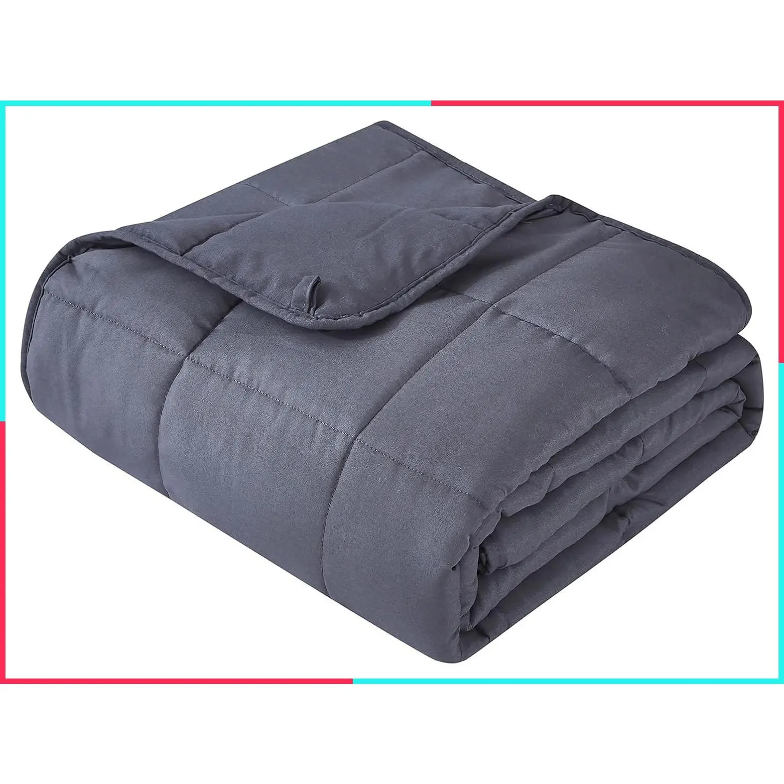 Weighted Blanket 20 lbs 60"x80" Queen Size for Adults All-Season Cooling Breathable Heavy Microfiber with Glass Beads Soft Thick Comfort