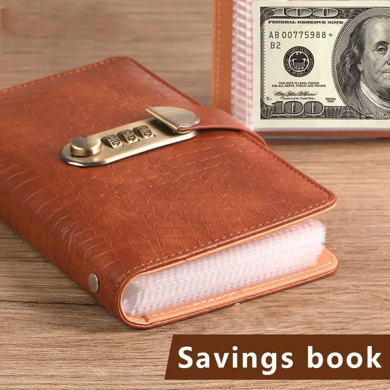 A6 Savings Notebook with Lock, 1 Count Small Cash & Finance Notebook, Savings Challenge Planner for Storing Money and Important Information A6 Savings Notebook with Lock, 1 Count Small Cash & Finance Notebook, Savings Challenge Planner for Storing Money and Important Information