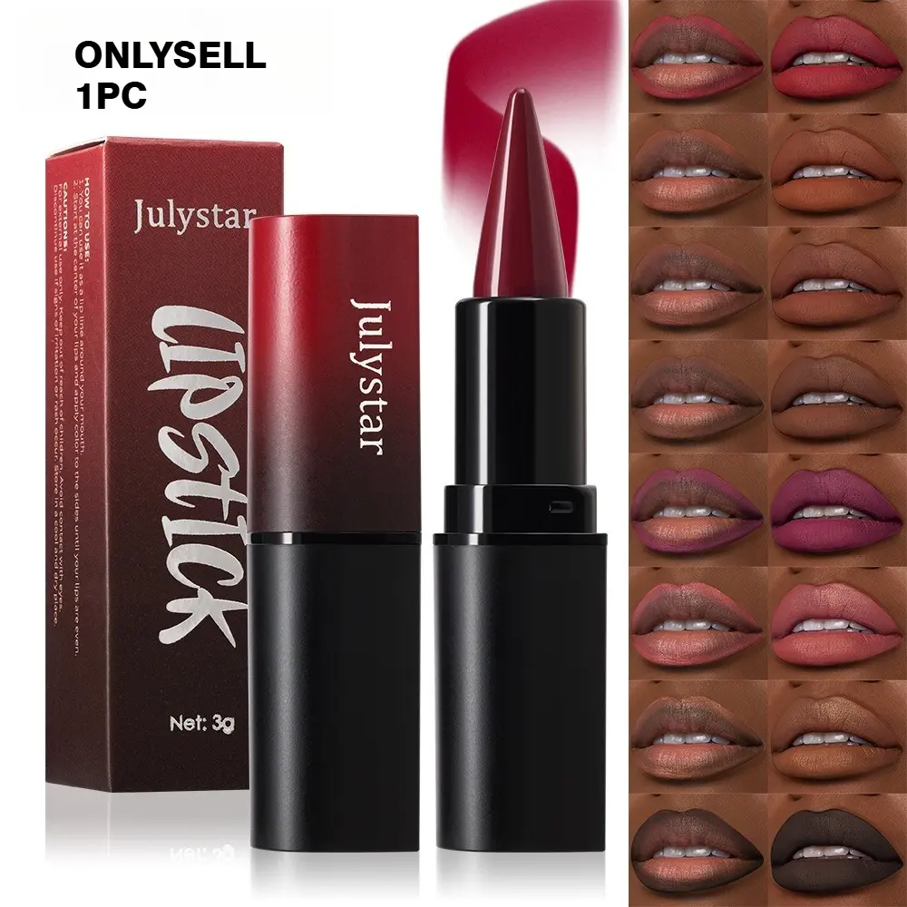 Matte Finish Lipstick Easy Application, Natural Long-Lasting Glossy Lipstick Pen, Lippie Stick, Perfect for Daily Use, Enhances Your Makeup Routine, Glossy Balm Finish