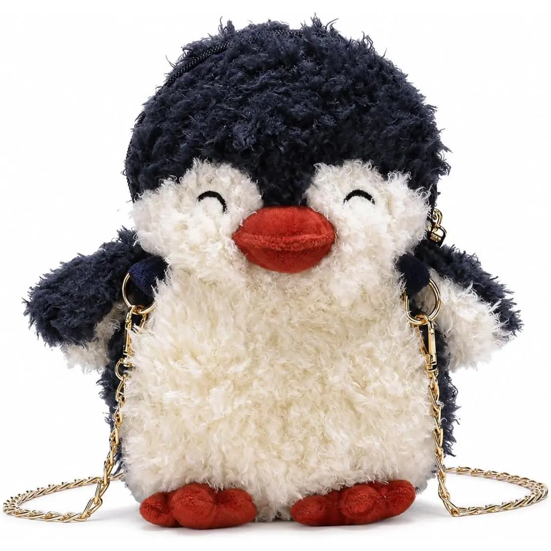 Plush  Purse for Women  Novelty Handbag Kawaii Crossbody  Bag Chain Wallet Sheep Chick