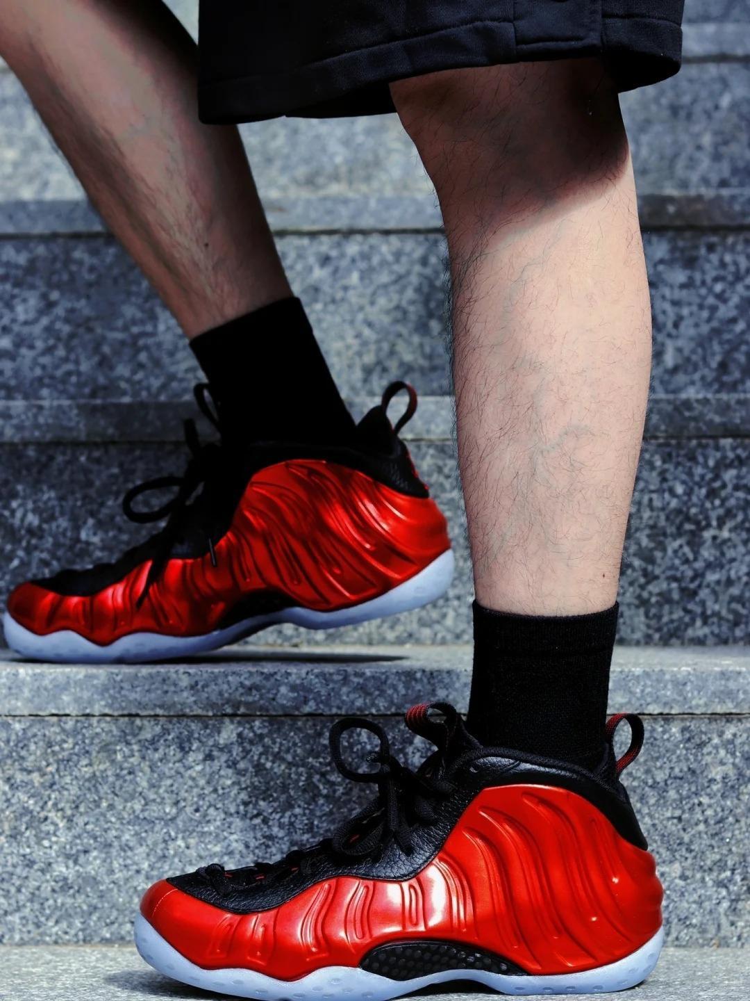 New Vintage Red Foam Style Basketball Sneakers | All-Day Comfort Casual Shoes for Men US7-US13