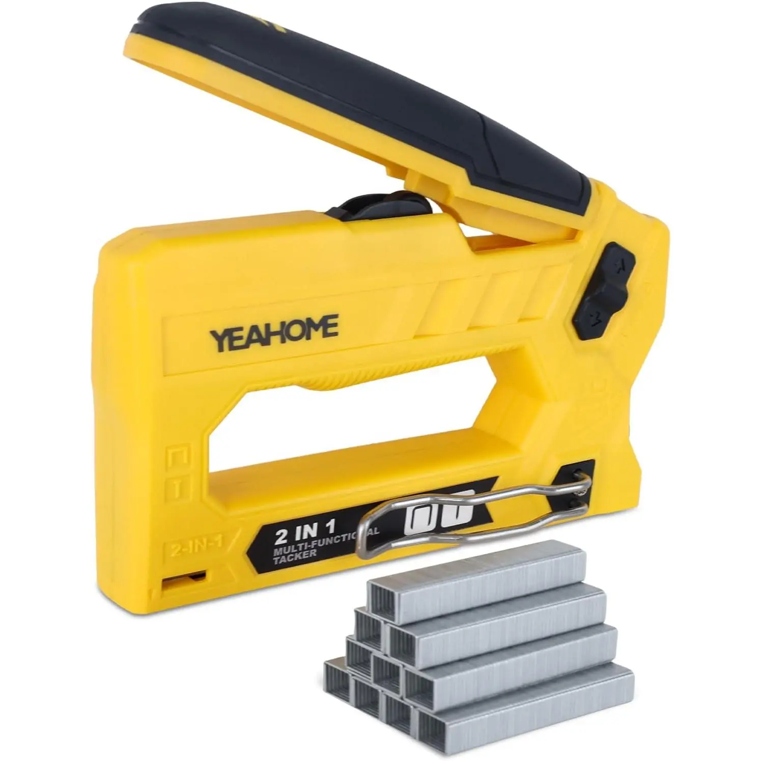 2 in 1 T50 Heavy  Staple  Kit, Upholstery Staple  with 1000 T50  of 3/8 Inch, Manual Stapler  for , Crafts, Wall, DIY & Professional Use