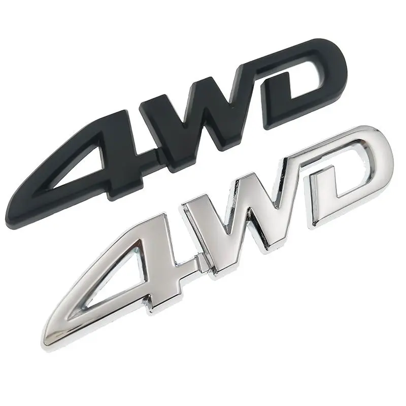 4WD Metal Sticker 3D Chrome Emblem 4X4 Badge Decal Car Styling for  CRV Accord Civic Suzuki Grand Vitara Swift SX4 Sticker