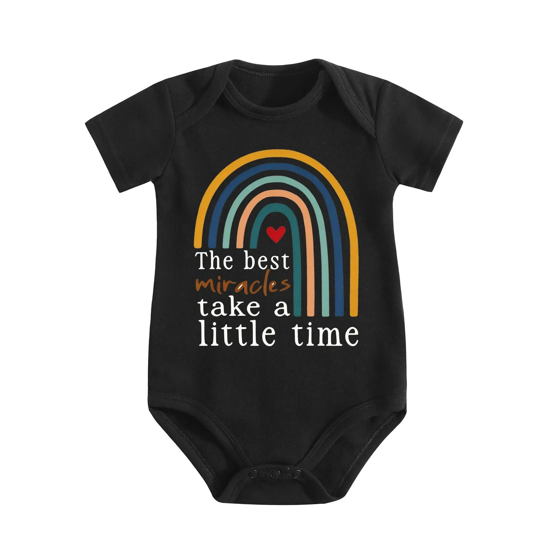 'LGBTQ+ Pride Rainbow' Bodysuit, Gender Neutral Baby Clothes, Infant Fashion Short Sleeve Outfit 0-24 Months cute