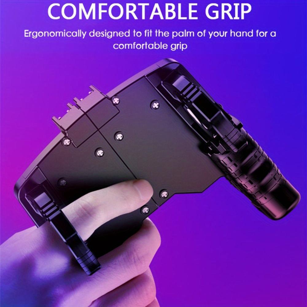 Mobile Game Controller with High Sensitivity Joystick and Triggers for iOS & Android, Ergonomic Design