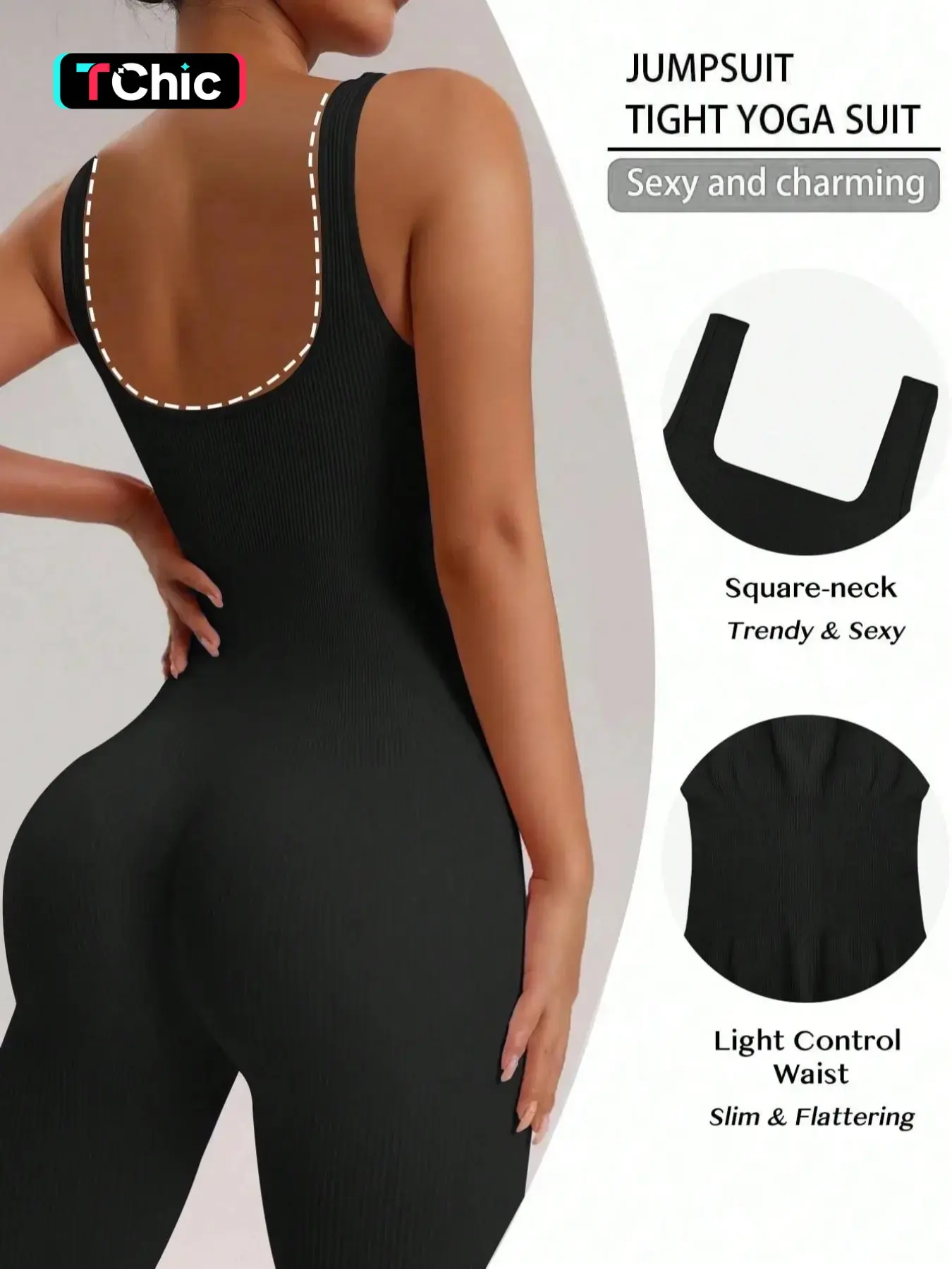 Women's High Elasticity Monochrome Running Yoga Onesie, Seamless Fitness Wear, Maximum Comfort & Performance, All Seasons