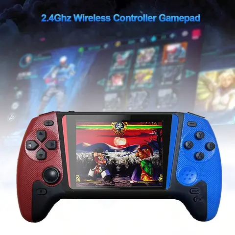 Portable Retro Handheld Game Console, 3.5-Inch Joystick, 500 Games, Wireless Controller, Rechargeable, Connects to TV, Handheld Gaming Device