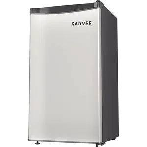Compact Mini Fridge with Freezer, 3.2 Cu.Ft - Dual Zone Temperature Control, Single Door, 7 Adjustable Settings, Removable Shelves, Quiet