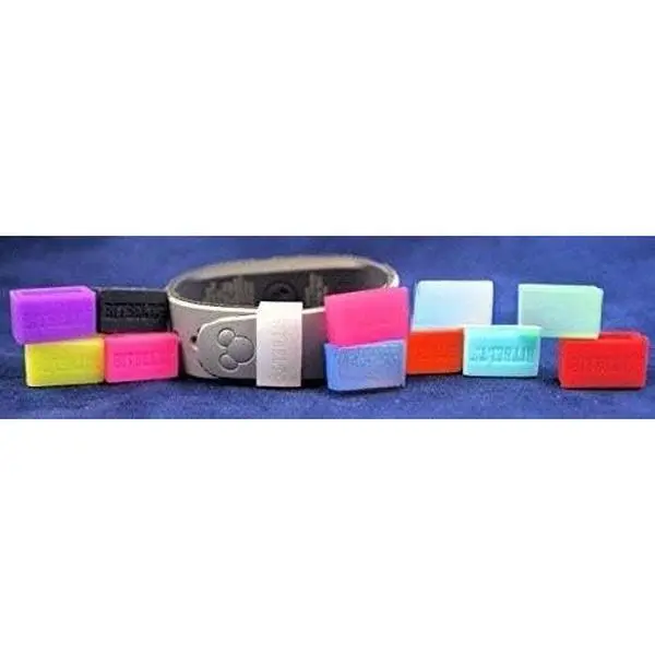 Jr 12 Pack ( of Every Color, 3 That Glow in The Dark!) Protect Your MagicBand ( Size)  Alta, Flex, Amiigo, Striiv,Vivosmart, Misfit