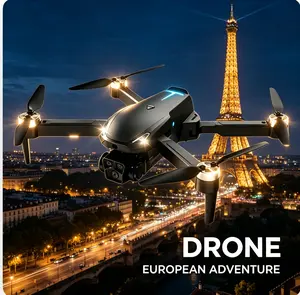 2026 M8 Pro Drone – 4K EIS Camera, GPS & 5G WiFi FPV, Brushless Motor, Optical Flow Hover, Smart Obstacle Avoidance, Auto Return, 360° Stunt Roll, Dual Batteries Included