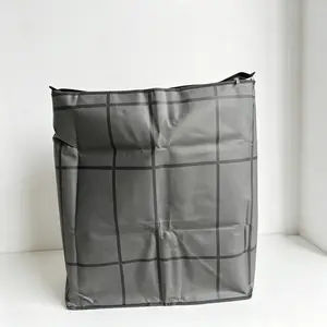 Large-Capacity Clothes Organizational Zipper Storage Bag, 1 Count Foldable Clothes Storage Organizer, Multipurpose Storage Bag for Bedroom, Dormitory & Home